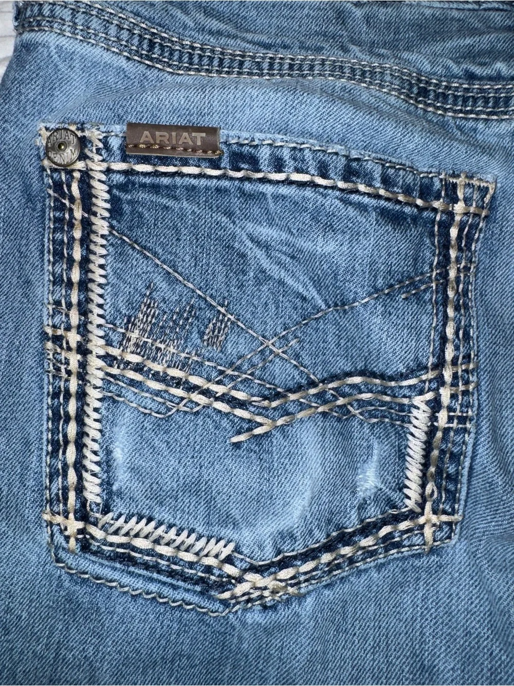 Ariat M5 Straight Fit Straight Leg Jeans Men’s 33x30 Western Denim Cowboy